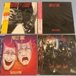 [4LP] Motley Crue - 4 titles w/OBI Japan vinyl