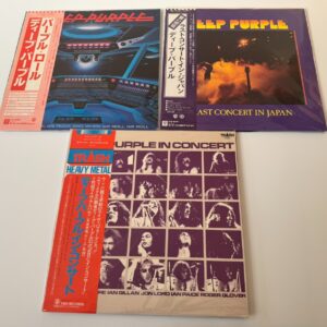 [3LP] Deep Purple - 3 titles w/ Obi Japan vinyl EX/EX/EX