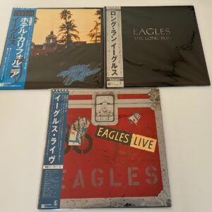 [3LP] Eagles - 3 titles w/ Obi Japan vinyl EX/EX